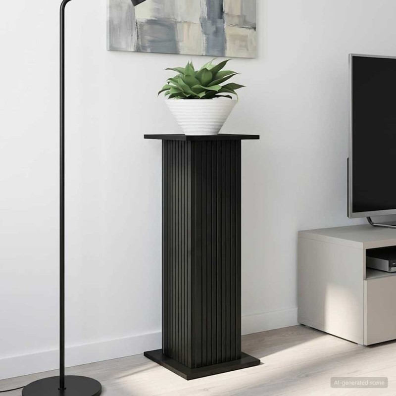 Support de Plante Noir 30,5 x 30 x 80,5 cm Bois d'ingénierie 642827642827