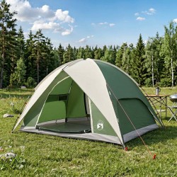 Tente de camping avec un abri imperméable Dôme Vert 4 personnes 642838642838