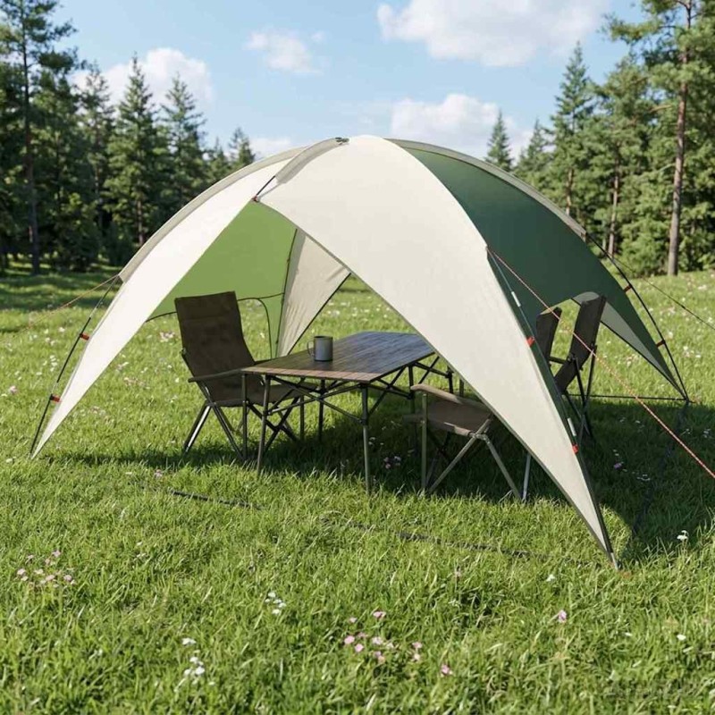 Tente de camping avec un abri imperméable Dôme Vert 642839642839