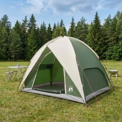 Tente de camping avec un abri imperméable Dôme Vert 642840642840