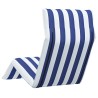 Transat pliant bleu et blanc 175 x 54 x 8,5 cm tissu Oxford 642841642841