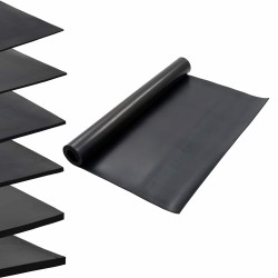 Tapis de sol Noir 1,2 x 2 m Caoutchouc 642843642843