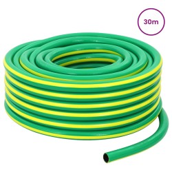 Tuyau de jardin 5 couches Vert et jaune 1 / 2'' 30 m PVC 642844642844