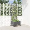Bac de jardin avec treillis et roues Gris clair PP 642845642845