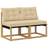 2 Pièce Sofa de milieu extérieur 642855642855