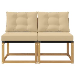2 Pièce Sofa de milieu extérieur 642855642855