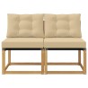 2 Pièce Sofa de milieu extérieur 642855642855