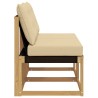 2 Pièce Sofa de milieu extérieur 642855642855