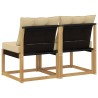 2 Pièce Sofa de milieu extérieur 642855642855