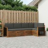 Ensemble de canapé d'angle 4 pcs Naturel et Anthracite 642865642865
