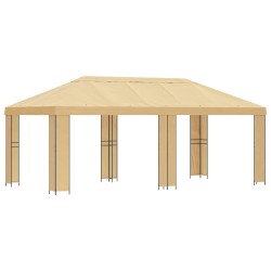 Abri de jardin 6 x 3 m Crème Polyester et Acier 190 642873642873