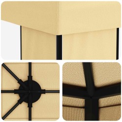 Abri de jardin 6 x 3 m Crème Polyester et Acier 190 642873642873