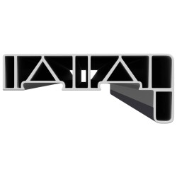 Appui de fenêtre Anthracite avec grain de bois PVC 642876642876