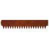 Bordure de Pelouse 20 pcs 103 x 20 cm métal Rouillé 642884642884