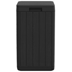 Poubelle d'extérieur anthracite 38x38x65 cm PP 642888642888