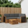 Ensemble de canapés d'extérieur 5 pcs Naturel et Anthracite 642900642900