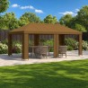 Abri de jardin 6 x 3 m Taupe Polyester et Acier 190 642905642905