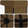 Abri de jardin 6 x 3 m Taupe Polyester et Acier 190 642905642905