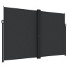 Auvent latéral rétractable Noir 220x1200 cm 642907642907