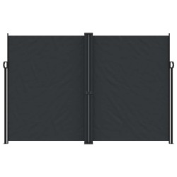 Auvent latéral rétractable Noir 220x1200 cm 642907642907