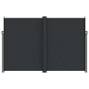 Auvent latéral rétractable Noir 220x1200 cm 642907642907