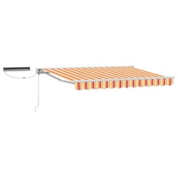 Auvent rétractable électrique Jaune, Orange et Blanc 2,5 x 2 m 642914642914