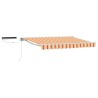 Auvent rétractable électrique Jaune, Orange et Blanc 2,5 x 2 m 642914642914