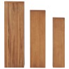 Ensemble de supports de plantes 3 pcs Bois de teck solide 642916642916