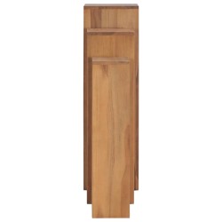 Ensemble de supports de plantes 3 pcs Bois de teck solide 642916642916