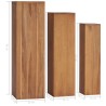 Ensemble de supports de plantes 3 pcs Bois de teck solide 642916642916
