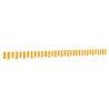 Tissu de remplacement de cantonnière d’auvent jaune blanc 3,5 m 642918642918