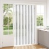 Rideau anti-insectes en chenille Gris clair et blanc 642925642925