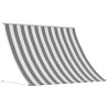 Auvent Anthracite et blanc 300 x 150 cm 642927642927