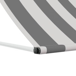 Auvent Anthracite et blanc 300 x 150 cm 642927642927