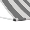 Auvent Anthracite et blanc 300 x 150 cm 642927642927