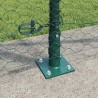 Clôture hexagonale avec base en béton 10 x 1,2 m Vert Maille 642930642930