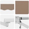Auvent rétractable électrique Taupe 100% Polyester et Aluminium 642931642931