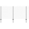 Clôture grillagée avec poteau 10 x 1,2 m Acier recouvert de PVC 642932642932