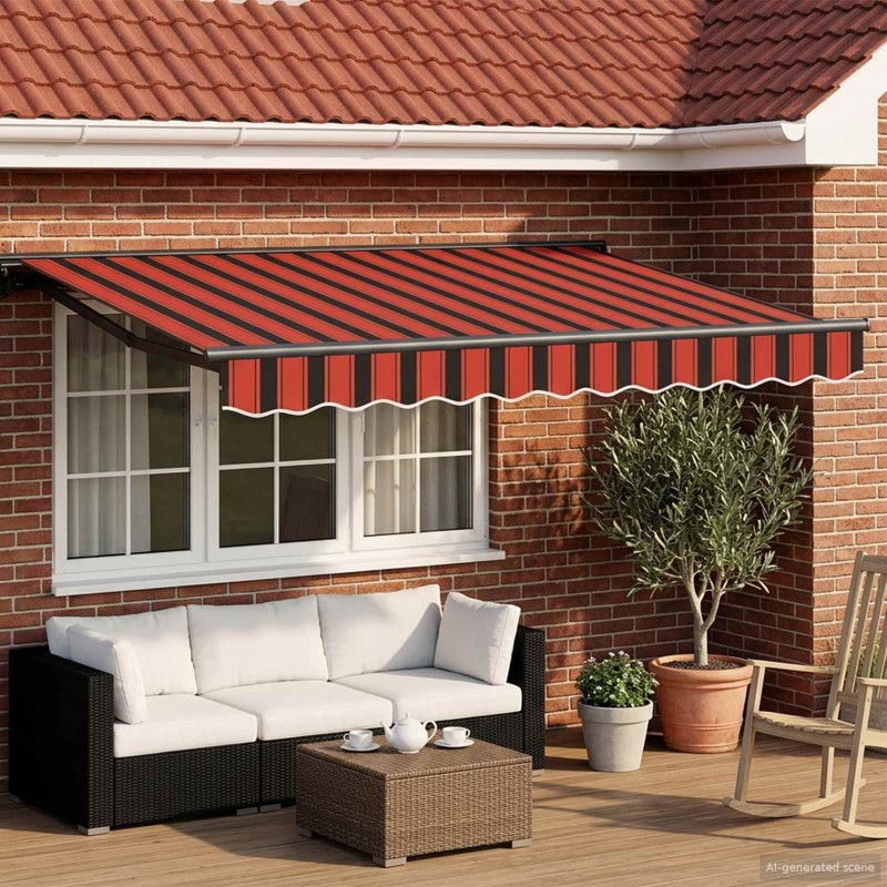 Auvent rétractable électrique 3 x 2,5 m 642933642933