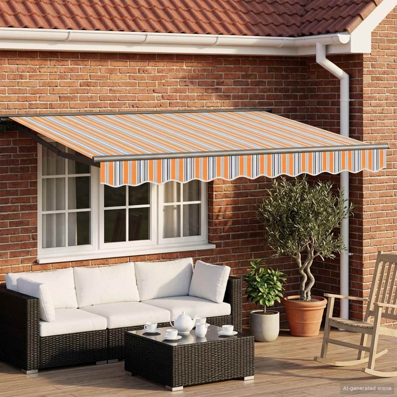 Auvent rétractable électrique 3 x 2,5 m 642934642934