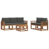 Ensemble de canapés d'extérieur 6 pcs Naturel et Anthracite 642939642939