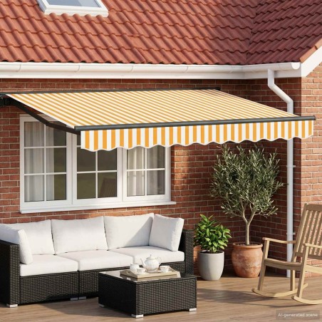 Auvent rétractable électrique 3 x 2,5 m 642943642943