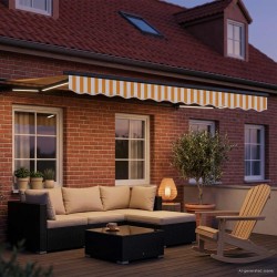 Auvent rétractable électrique 3 x 2,5 m 642943642943