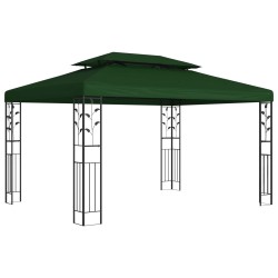 Pavillon 3,97 x 2,96 x 2,68 m Vert Polyester et Acier 642967642967
