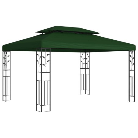 Pavillon 3,97 x 2,96 x 2,68 m Vert Polyester et Acier 642967642967