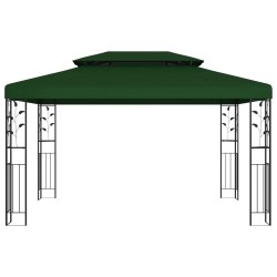 Pavillon 3,97 x 2,96 x 2,68 m Vert Polyester et Acier 642967642967