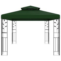 Pavillon 3,97 x 2,96 x 2,68 m Vert Polyester et Acier 642967642967