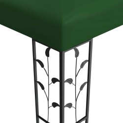 Pavillon 3,97 x 2,96 x 2,68 m Vert Polyester et Acier 642967642967
