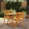 Chaises de jardin 2 pcs Naturel Bois d'Acacia Massif 642980642980