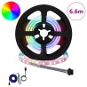 Bande LED 12 pcs Noir et Transparent 550 mm Cuivre et plastique 642984642984